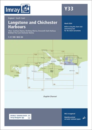 Imray Chart Y33: Langstone & Chichester Harbours