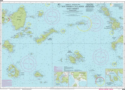 Imray Chart G34 Southern Cyclades (East Sheet)