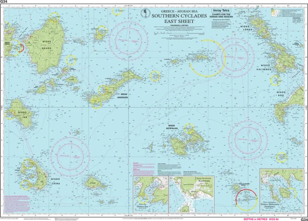 Imray Chart G34 Southern Cyclades (East Sheet)