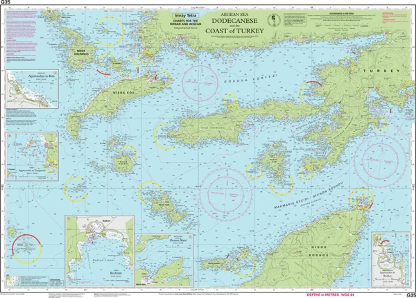 Imray Chart G35 Dodecanese and the Coast of Turkey - Image 3