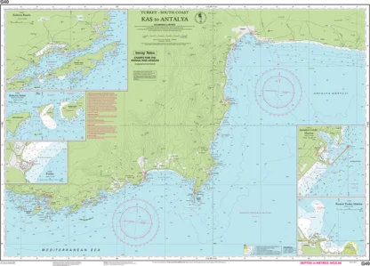 Imray Chart G40 Kas to Antalya