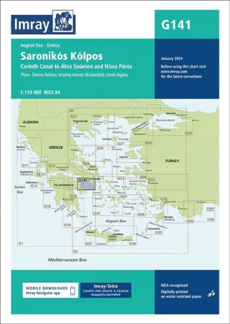 Imray Chart G141 Saronikós Kólpos