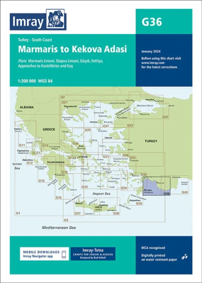 Imray Chart G36 Turkey - South Coast