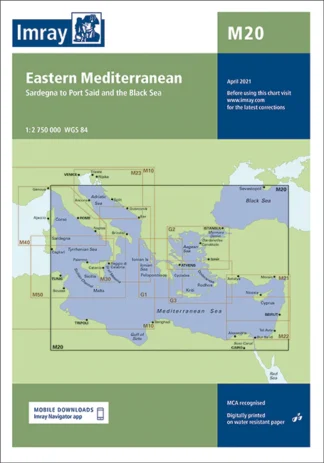 Imray Chart M20 Eastern Mediterranean