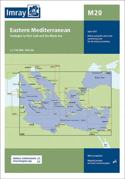 Imray Chart M20 Eastern Mediterranean