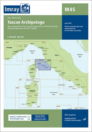 Imray Chart M45 Tuscan Archipelago