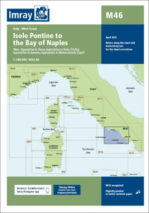 Imray Chart M46 Isole Pontine to the Bay of Naples