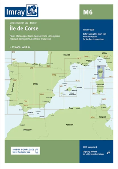 Imray Chart M6 Île de Corse