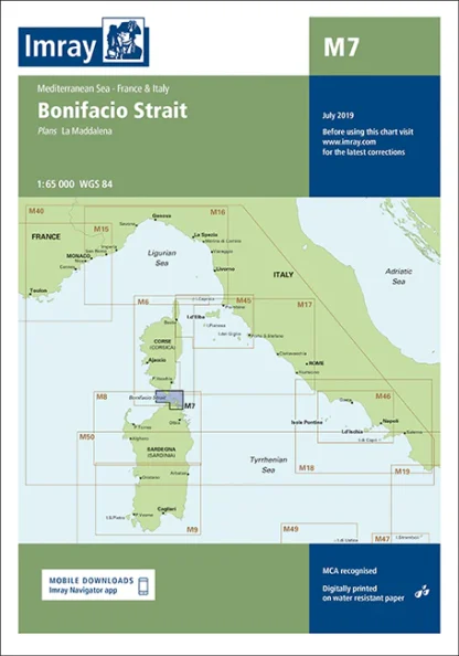 Imray Chart M7 Bonifacio Strait