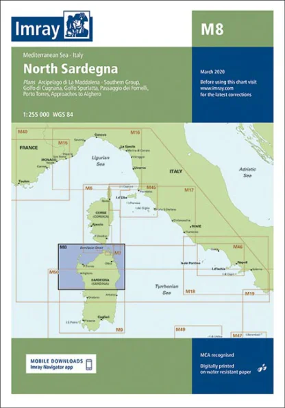 Imray Chart M8 North Sardegna