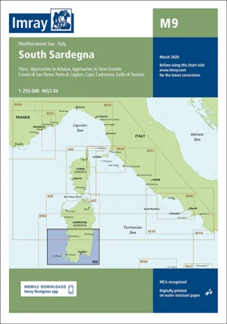 Imray Chart M9 South Sardegna