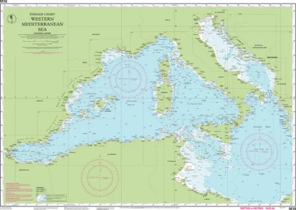 Imray Chart M10 Western Mediterranean