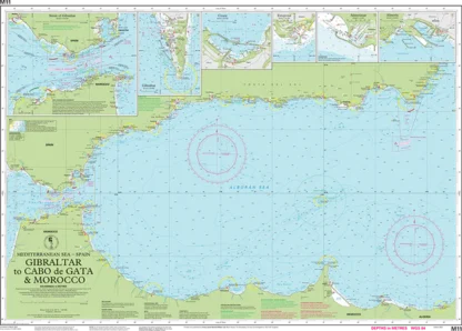 Imray Chart M11 Gibraltar to Cabo de Gata and Morocco