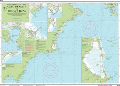 Imray Chart M12 Cabo de Gata to Dénia and Ibiza