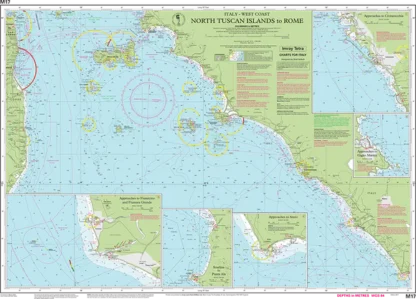 Imray Chart M17 North Tuscan Islands to Rome