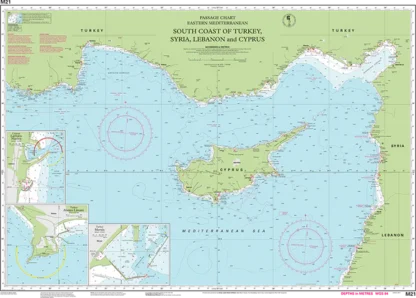 Imray Chart M21 South Coast of Turkey, Syria, Lebanon and Cyprus