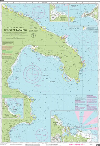 Imray Chart M29 Golfo di Taranto