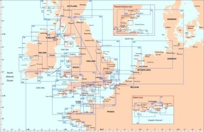 Imray C charts coverage western europe