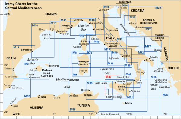 Imray Mediterranean charts