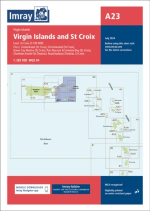 Imray Chart A23 Virgin Islands and St Croix