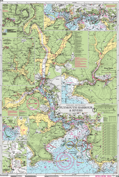 Imray Chart C14 - Plymouth Harbours & Rivers