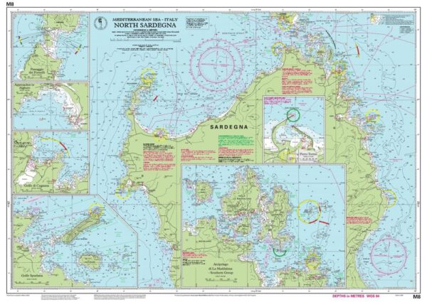 Imray Chart M8 North Sardegna