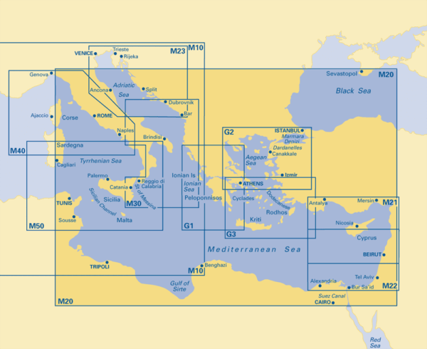 Imray Mediterranean coverage