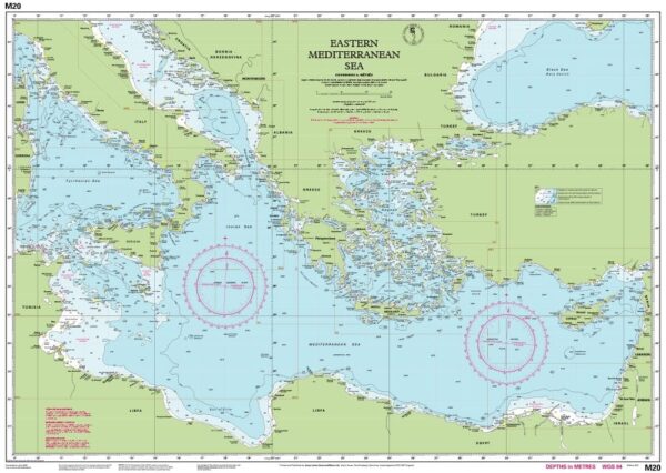 Imray Chart M20 Eastern Mediterranean