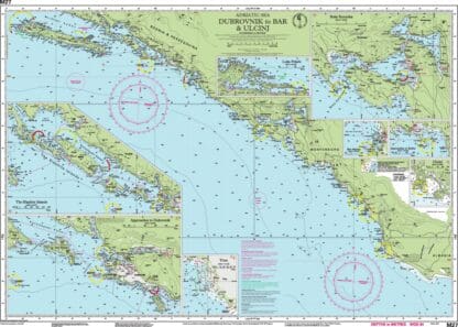 Imray Chart M27 Dubrovnik to Bar and Ulcinj