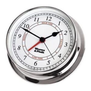 WEEMS AND PLATH CHROME ENDURANCE 125 TIME & TIDE CLOCK