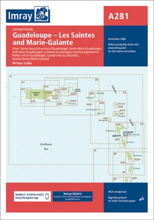 Imray Chart A281 Anchorages in Guadeloupe, Les Saintes and Marie-Galante