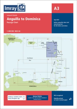 Imray Chart A3 Anguilla to Dominica Passage Chart