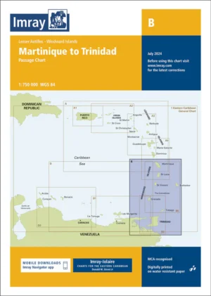 Imray Chart B Martinique to Trinidad Passage Chart