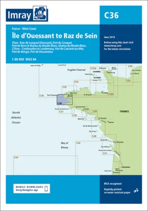 Imray Chart C36 Île d’Ouessant to Raz de Seine
