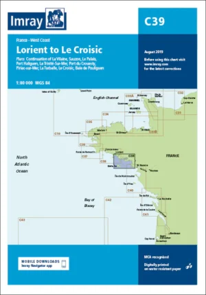 Imray Chart C39 Lorient to Le Croisic