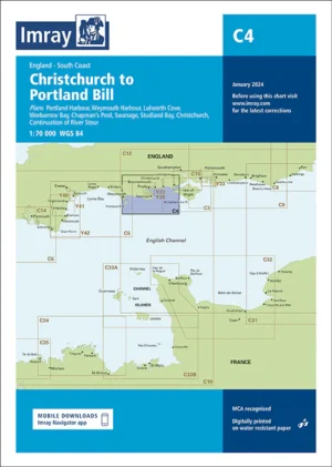 Imray Chart C4 Christchurch to Portland Bill
