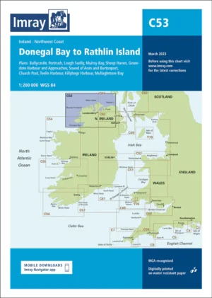 Imray Chart C53 Donegal Bay to Rathlin Island
