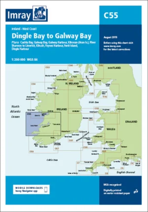 Imray Chart C55 Dingle Bay to Galway Bay