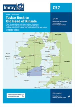Imray Chart C57 Tuskar Rock to Old Head of Kinsale