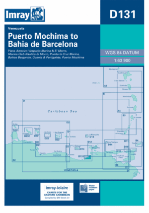 Imray Chart D131 Puerto Mochima to Bahia de Barcelona