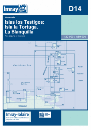 Imray Chart D14 Islas los Testigos, Isla la Tortuga, la Blanquilla