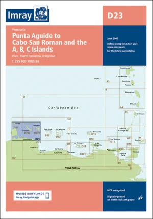 Imray Chart D23 Punta Aguide to Cabo San Roman and the A, B, C Islands