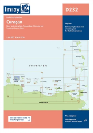 Imray Chart D232 Curaçao