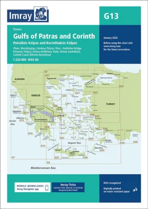 Imray Chart G13 Gulfs of Patras and Corinth