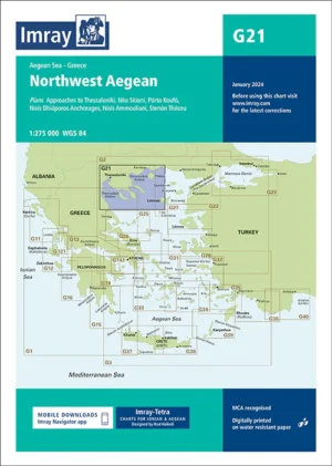 Imray Chart G21 Northwest Aegean Sea