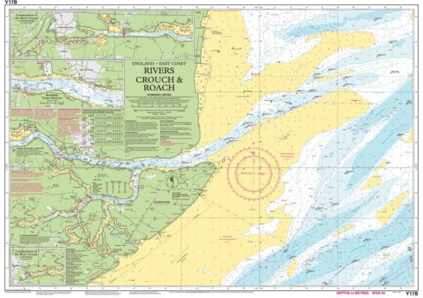 Imray Chart Y17B The Rivers Crouch and Roach