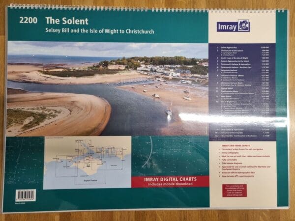 Cover of imray chart 2000 Solent - wire bound version